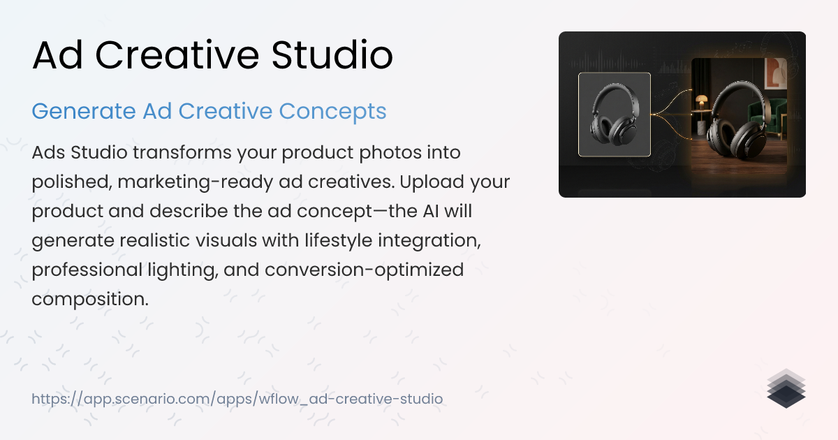 Ad Creative Studio - Generate Ad Creative Concepts | Scenario AI ...