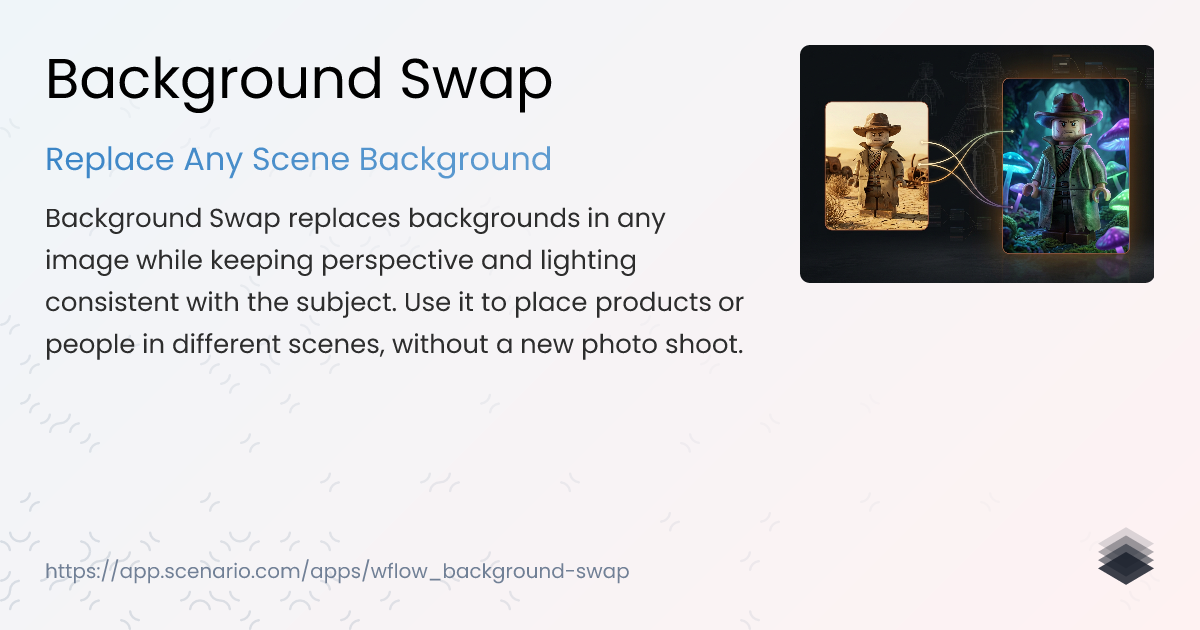 Background Swap - Replace Any Scene Background | Scenario AI-Powered ...